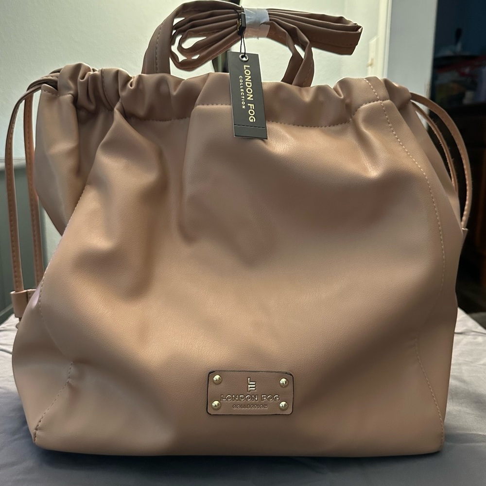 London Fog Women's Tan Satchel Bag